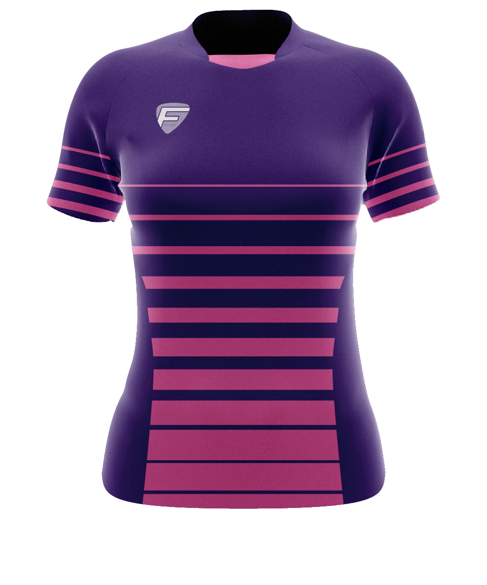 LADIES FIT JOBURG COLLAR RUGBY SHIRT