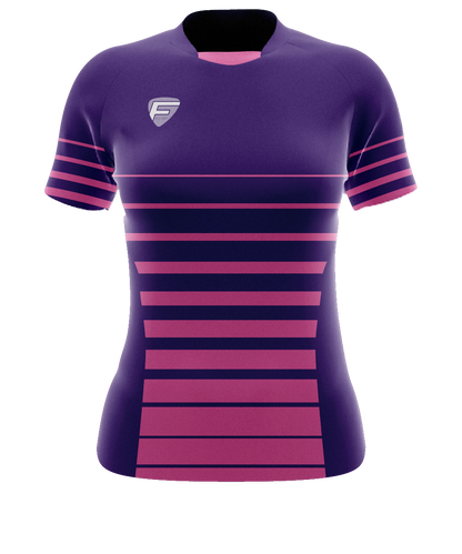 LADIES FIT JOBURG COLLAR RUGBY SHIRT