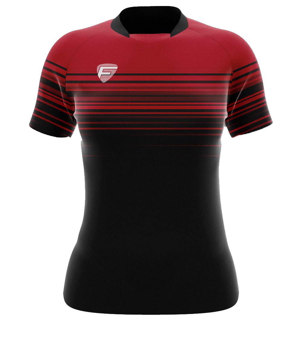 LADIES FIT JOBURG COLLAR RUGBY SHIRT