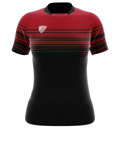 LADIES FIT JOBURG COLLAR RUGBY SHIRT