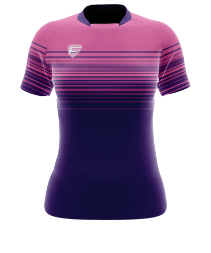 LADIES FIT JOBURG COLLAR RUGBY SHIRT