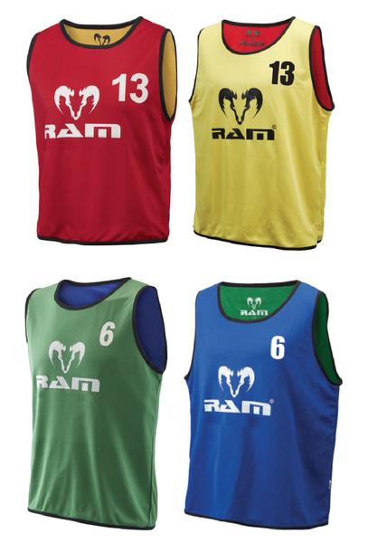 RAM REVERSIBLE NUMBERED BIBS PACK OF 15