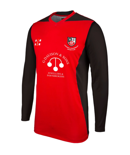 HADLEIGH & THUNDERSLEY CC JUNIOR LONG SLEEVE T20 CRICKET SHIRT