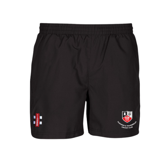 HADLEIGH & THUNDERSLEY CC SENIOR STORM TRAINING SHORTS BLACK