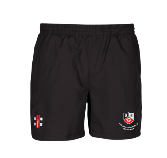 HADLEIGH & THUNDERSLEY CC JUNIOR STORM TRAINING SHORTS BLACK