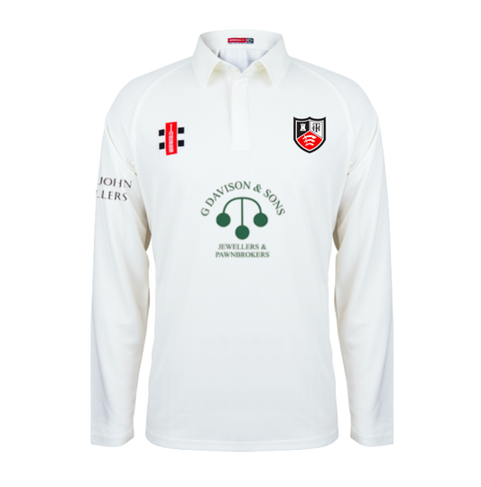 HADLEIGH & THUNDERSLEY CC JUNIOR MATRIX V2 LS CRICKET SHIRT