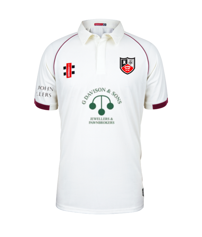 HADLEIGH & THUNDERSLEY CC SENIOR MATRIX V2 SS CRICKET SHIRT