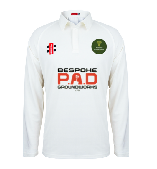 RANKIN'S CC JUNIOR MATRIX V2 LS CRICKET SHIRT