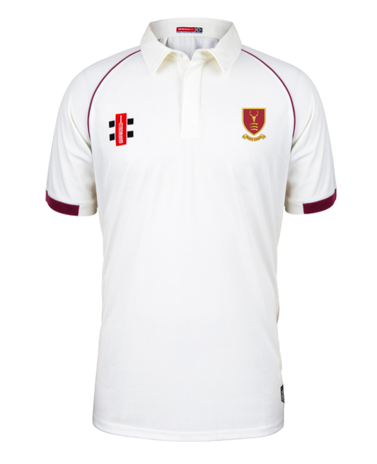 WEST ESSEX CC SENIOR MATRIX V2 SS CRICKET SHIRT MAROON