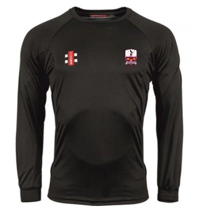 GRAY NICOLLS BRENTWOOD CC MATRIX LS TEE SHIRT BLACK