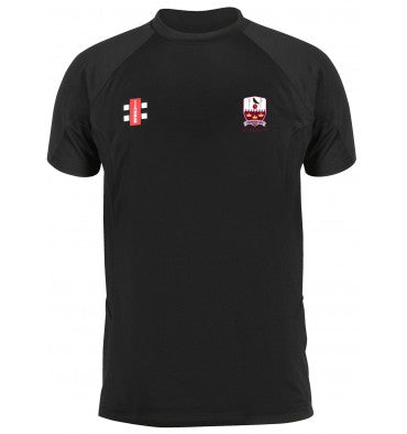 Gray Nicolls JUNIOR Brentwood CC Bamboo Training Tee Shirt in Black