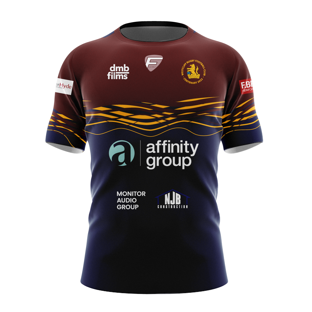 WESTCLIFF RFC CENTENARY SENIOR TEE 1922-2022 PRE ORDER